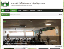 Tablet Screenshot of imamaliascentre.org
